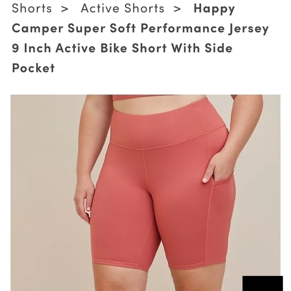 NWT Torrid Happy Camper Performance jersey 9" Active Bike short 2x - Picture 2 of 15